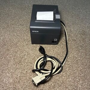 Epson TM-T20 M249A Thermal Receipt Printer Gray POS Business Office USB w/ Cable